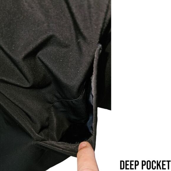 NAUTICA PLUS SIZE Maroon & Black Hooded Zip InLiner Waterproof Jacket Size 2X 3X - Picture 9 of 16